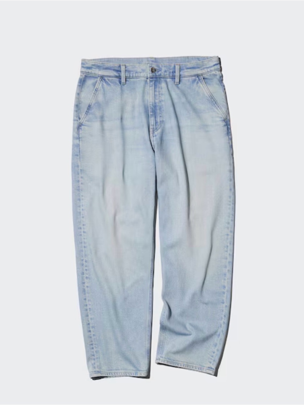 Uniqlo Men’s Relaxed Ankle denim jeans. Size L. Cotton. Unisex